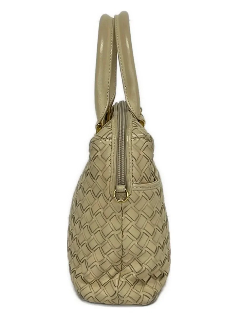 BALLY Cream Leather Handbag